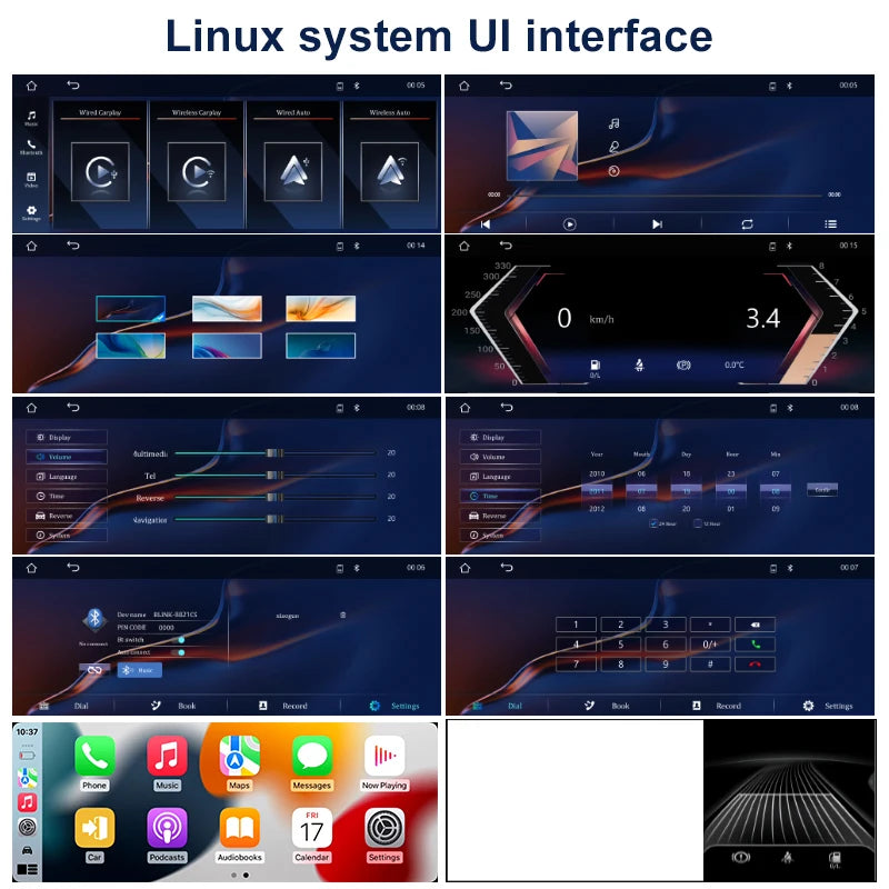 Wireless Carplay Android Auto Display Touch Screen For BMW 5series 520Li 523 525 530 F10 F11 CIC NBT Car Multimedia Video Player