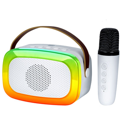 Speaker with Karaoke Microphone Trevi Trevi XR 8A01 MINI PARTY White-5