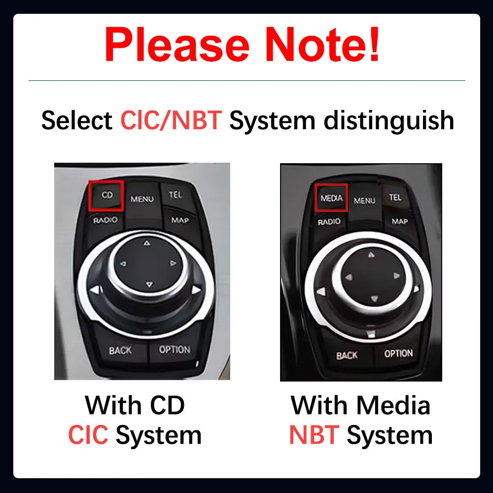 Android 14 Wireless Carplay Car Radio Multimedia Player for BMW 5 Series F10 F11 2010 - 2017 CIC NBT System QLED Screen GPS WiFi