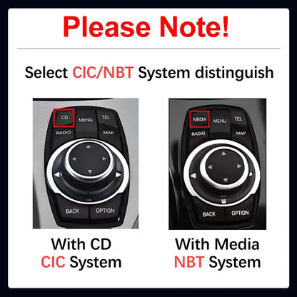 Android 14 Wireless Carplay Car Radio Multimedia Player for BMW 5 Series F10 F11 2010 - 2017 CIC NBT System QLED Screen GPS WiFi